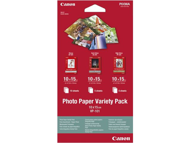 10x15 VP-101 Foto Papir Variety Pack
