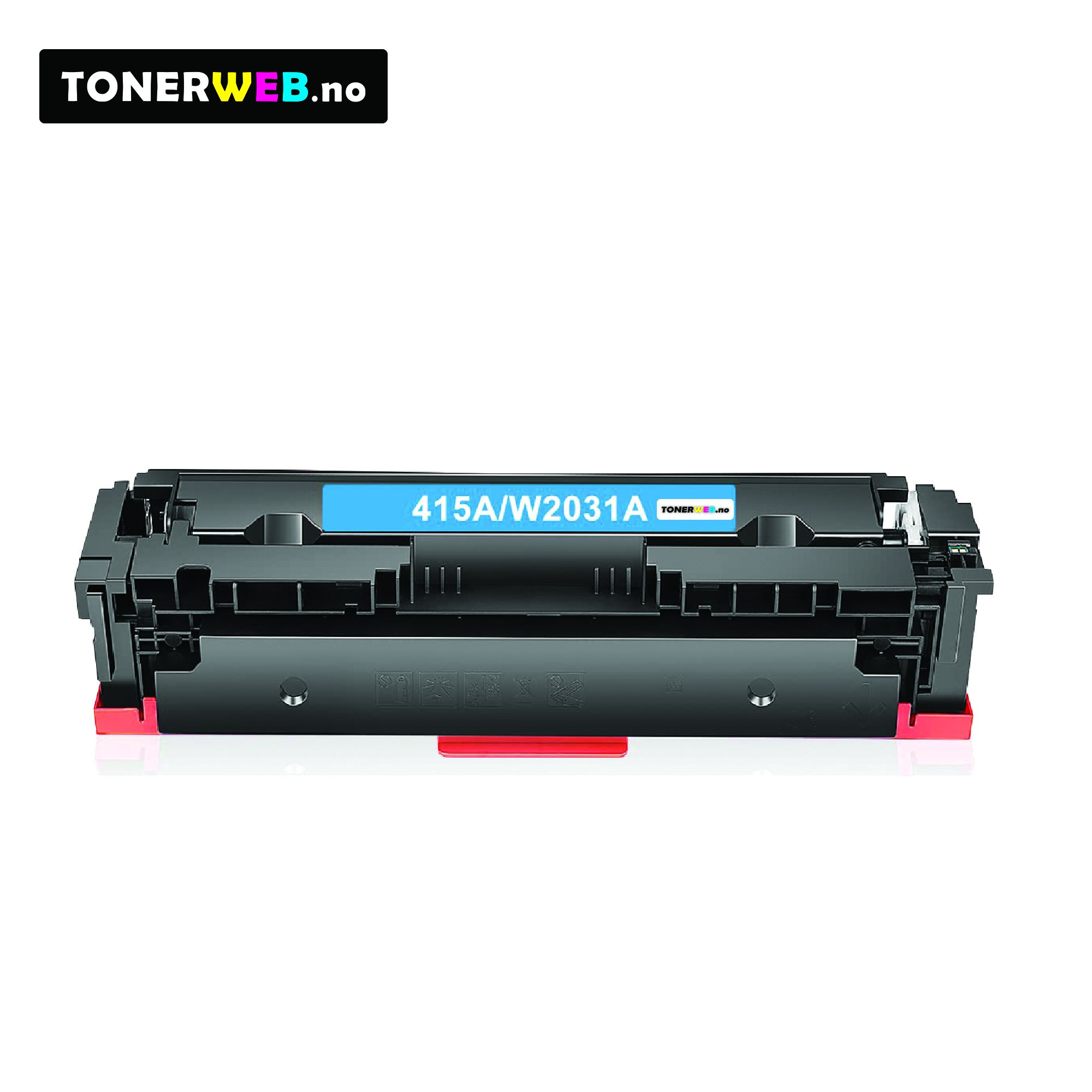 Tonerkassett, erstatter HP Cyan 415A (2100 sider)