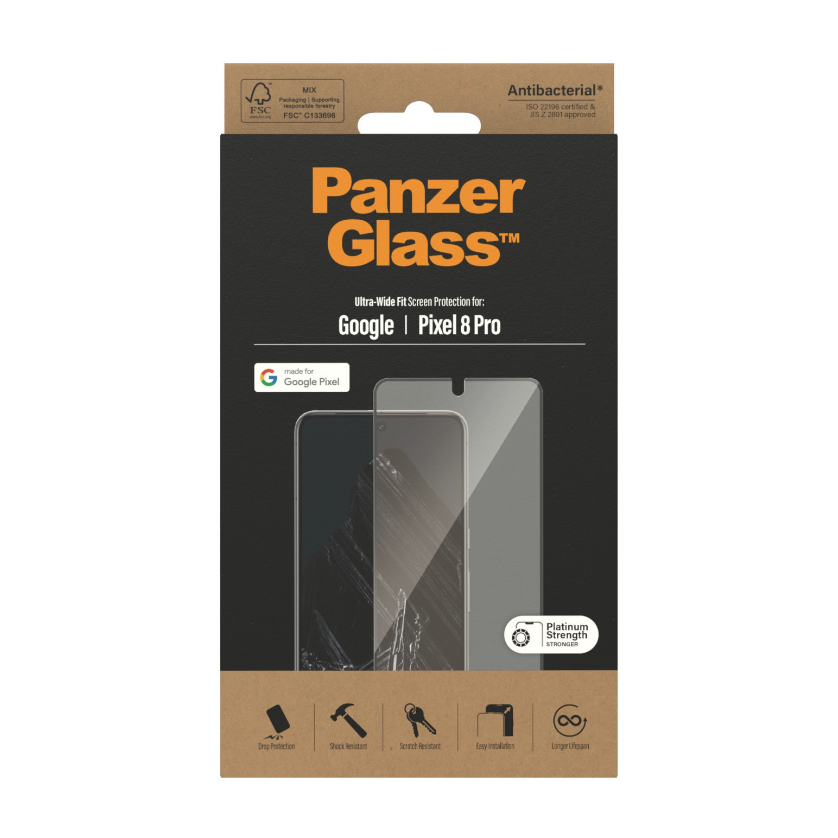 PanzerGlass Screen Protector Google Pixel 8 Pro Ultra-Wide F