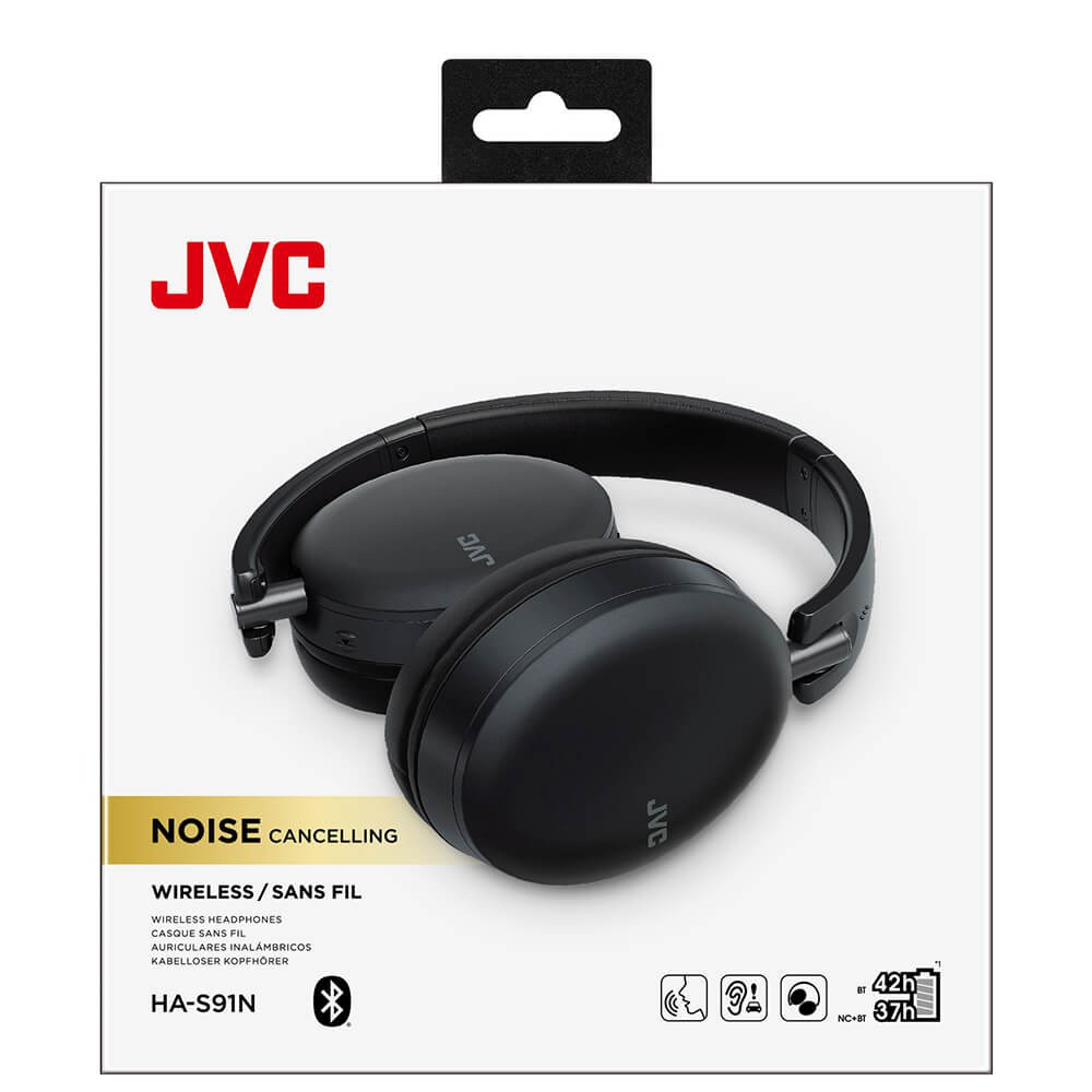 JVC Headphone Over-Ear Black ANC HA-S91N