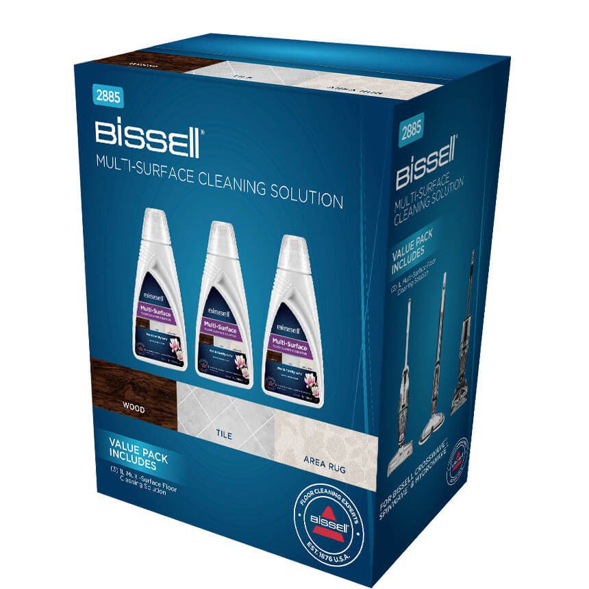 BISSELL MultiSurface Detergent CrossWave/SpinWave Trio Pack 3 x 1L