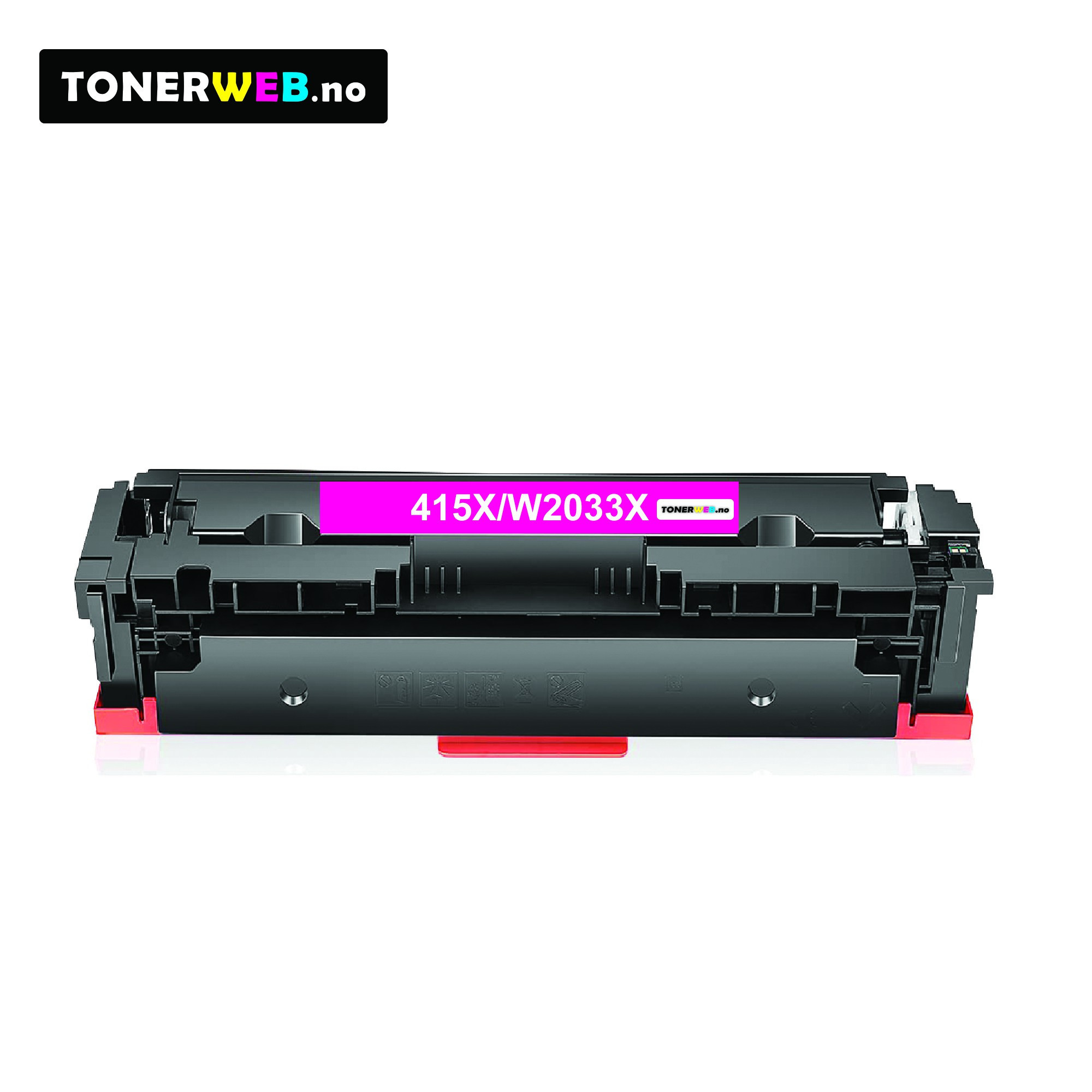 Tonerkassett, erstatter HP Toner Magenta 415X (6000 sider) 