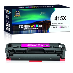 BildeTonerkassett, erstatter HP Toner Magenta 415X (6000 sid...