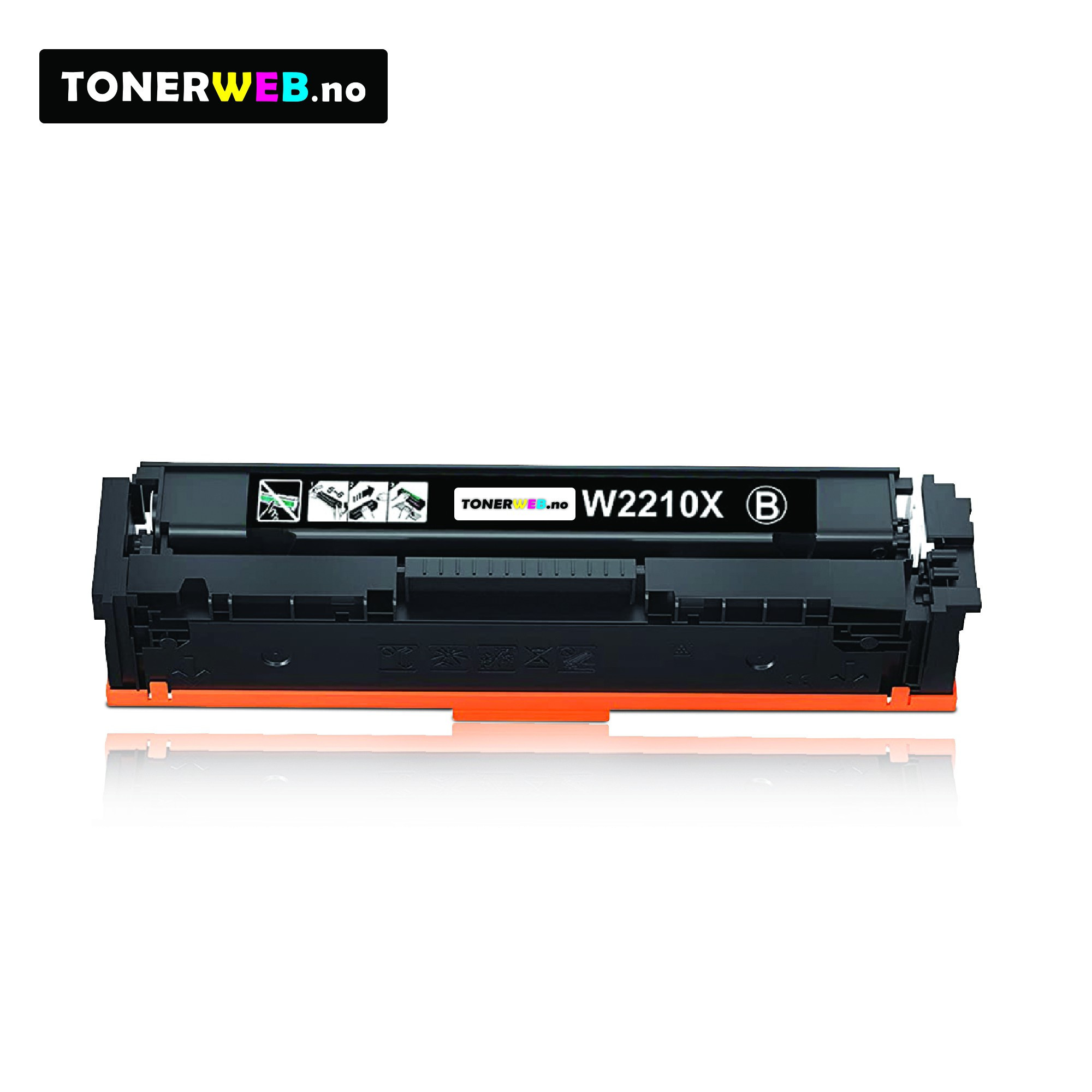 Tonerkassett, erstatter HP 207X Sort (3150 sider)