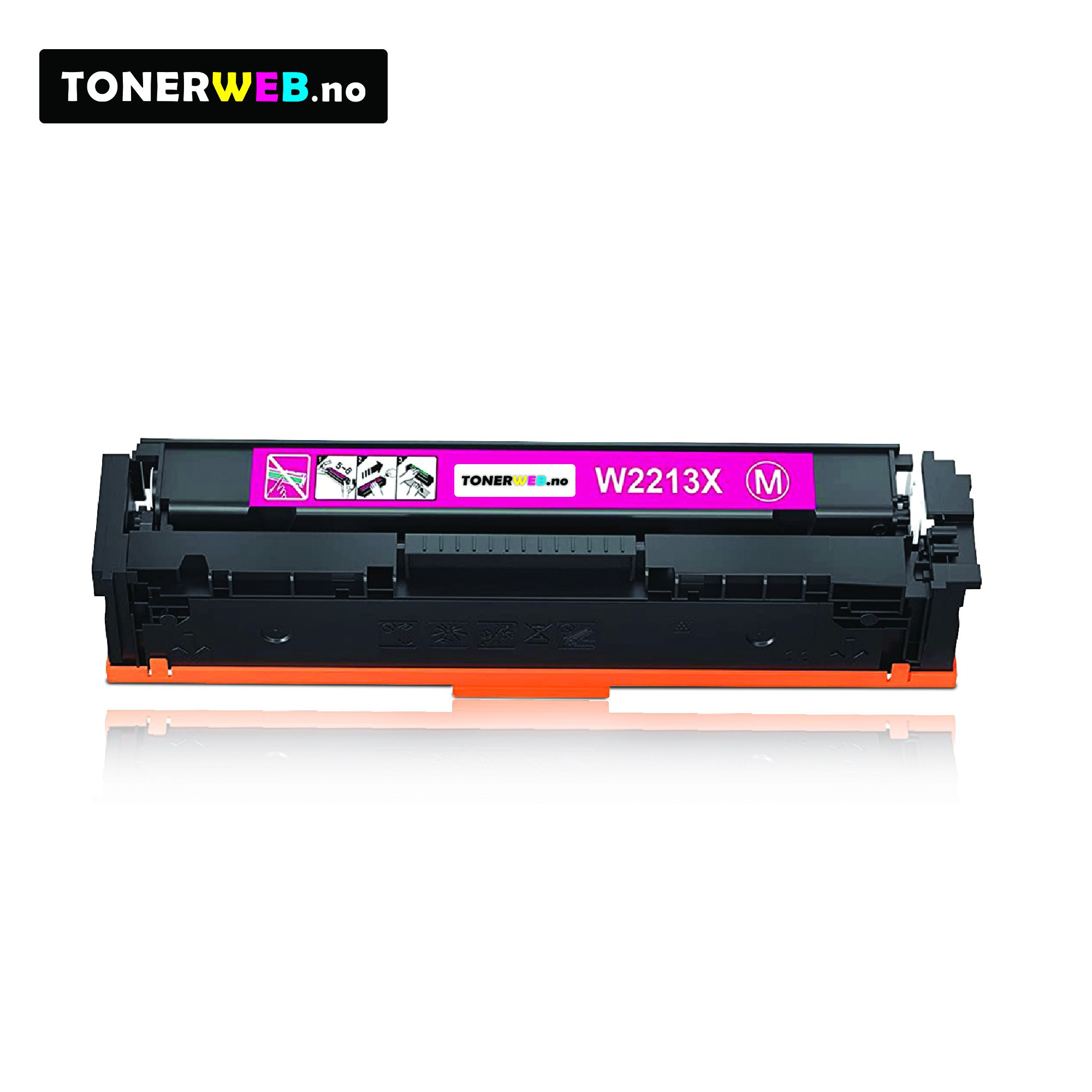 Tonerkassett, erstatter HP 207X Magenta (2450 sider)