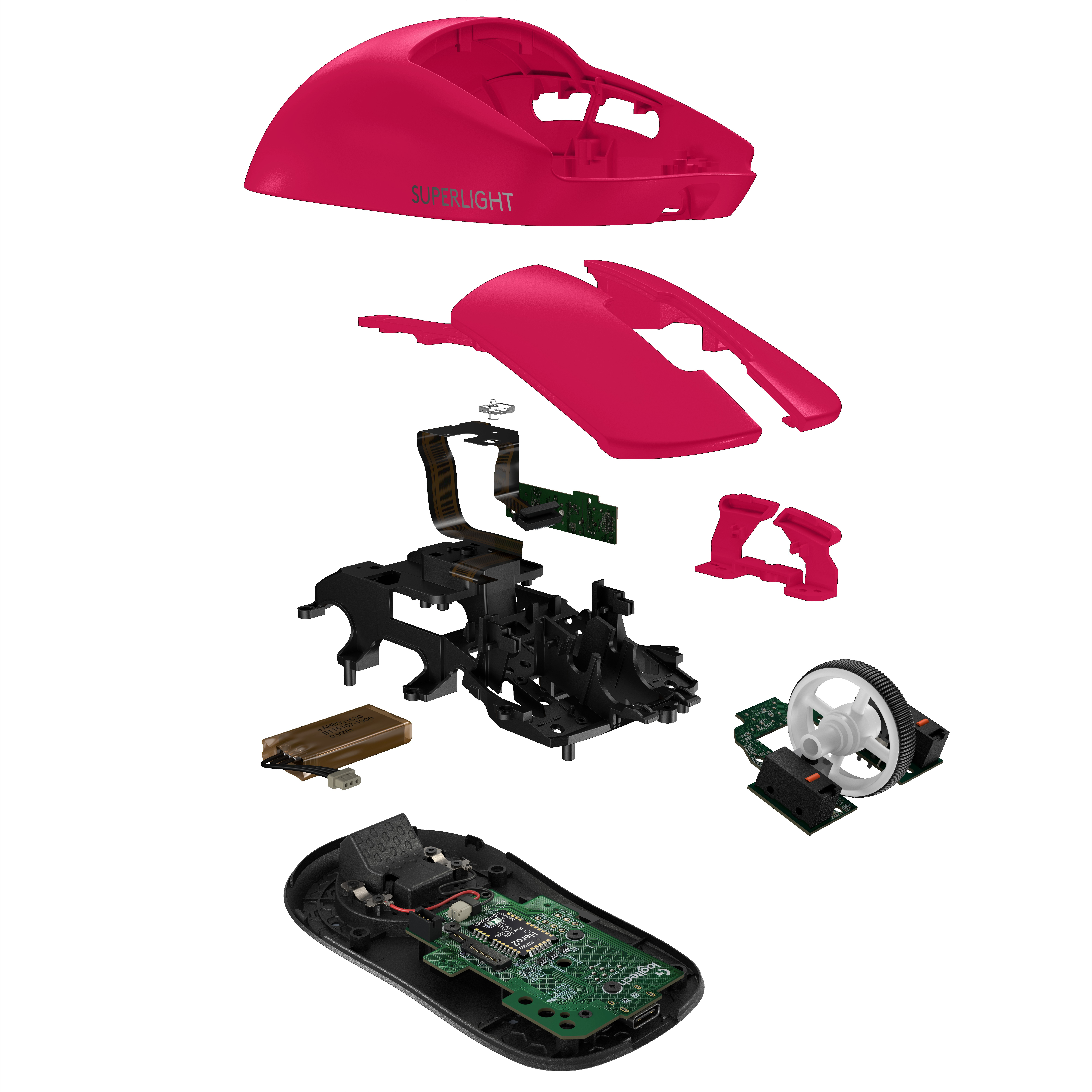 G PRO X SUPERLIGHT 2 LIGHTSPEED Gaming Mouse, Magenta