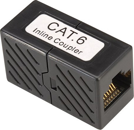 Bilde ROLINE RJ-45 Modular Coupler, Cat.6 Black, Unshielded