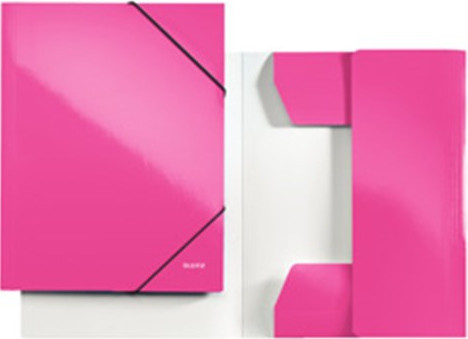 Leitz Strikkmappe WOW Kartong A4 rosa