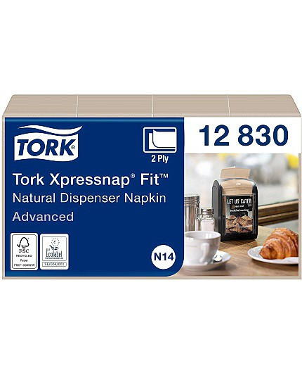 BildeDispenserserviett Tork N14 2L Natur (720 stk/pk, 6 pakker)