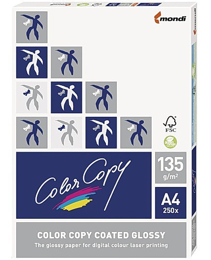 BildeKopipapir Color Copy Gloss A4 135G (250 ark)