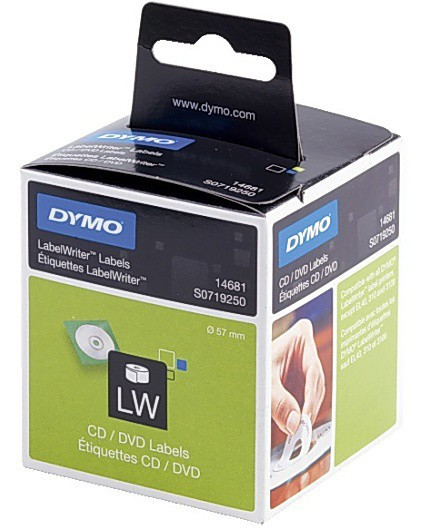 BildeEtikett Dymo Cd/Dvd Ø57Mm (160 stk)