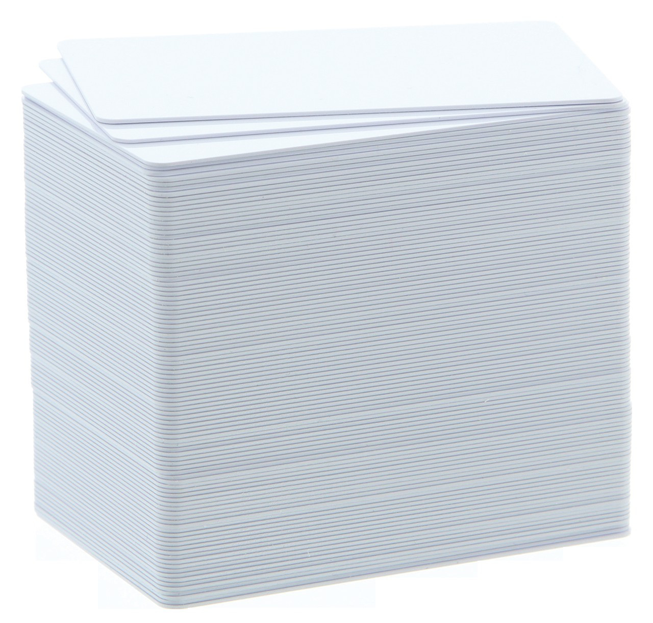Badgy blank white 0,76mm thick cards (100)