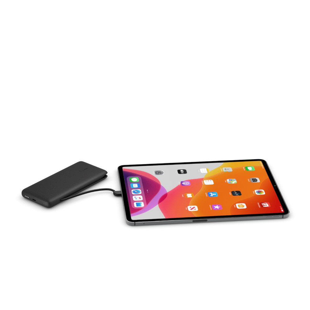 10K PD Power Bank with Integrated Cables (USB-C and Lightnin