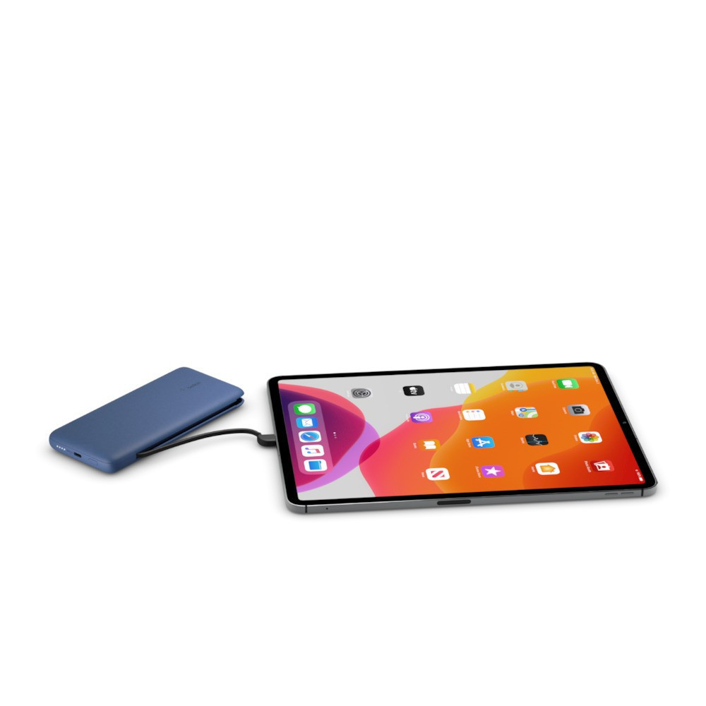 10K PD Power Bank with Integrated Cables (USB-C and Lightnin