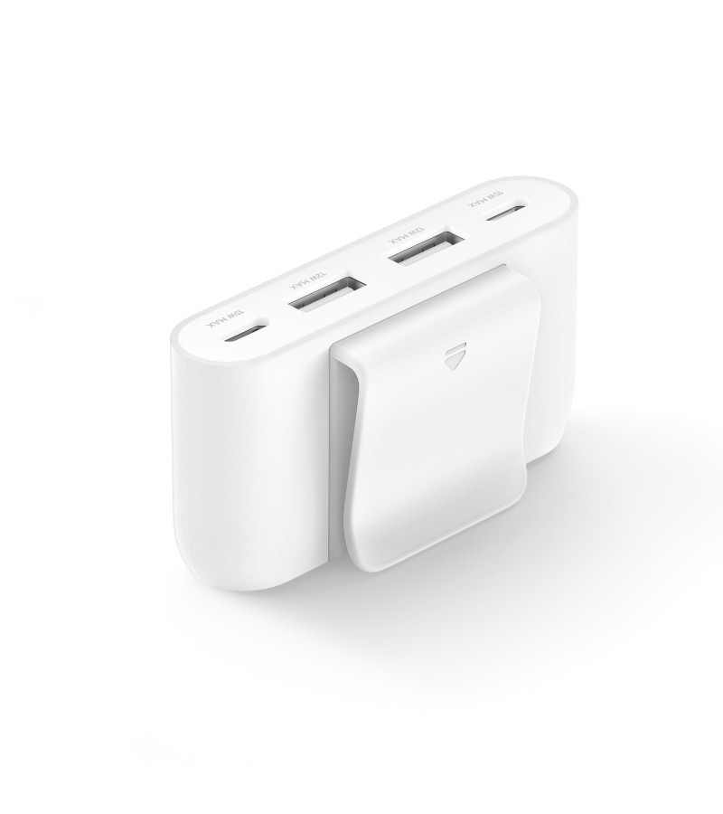 Bilde4 port USB Power Extender 2xC 2xA up to 30W, White