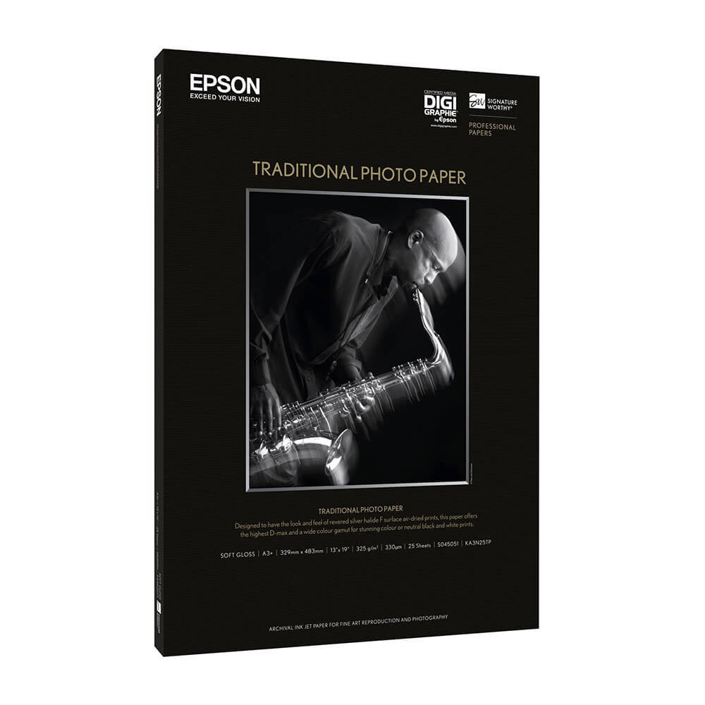 BildeEPSON A4 Traditional Photo Paper 325g, 25 sheets