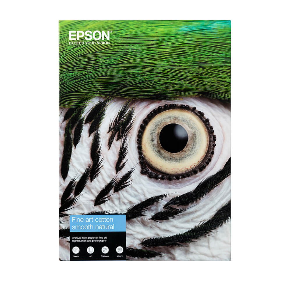 BildeEPSON Fine Art Cotton Smooth Natural A4 25 Sheets