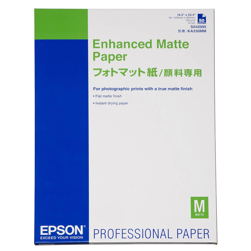 BildeEPSON A2 Enhanced Matte Paper 192g, 50 sheets