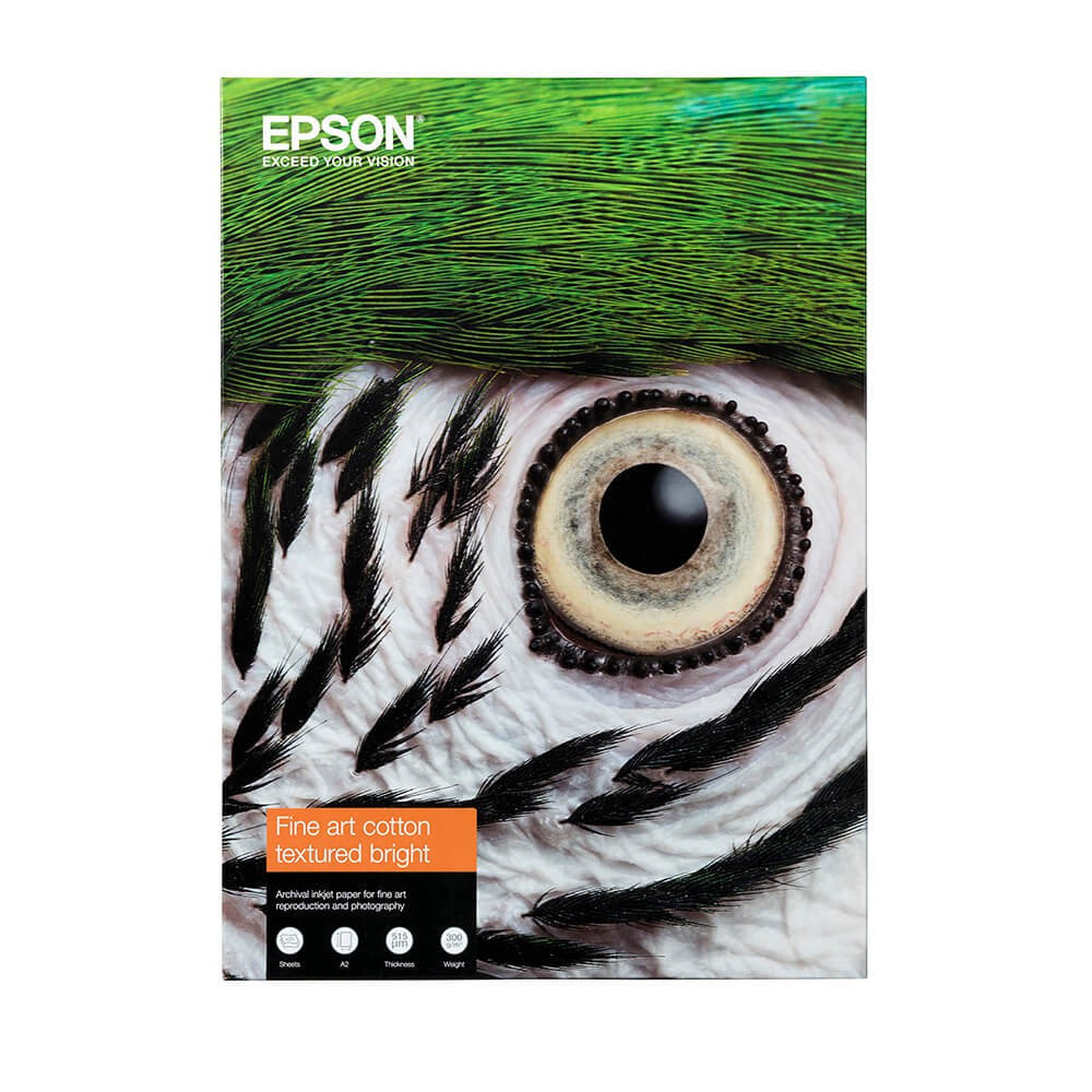 BildeEPSON Fine Art Cotton Textured Bright A4 25 Sheets