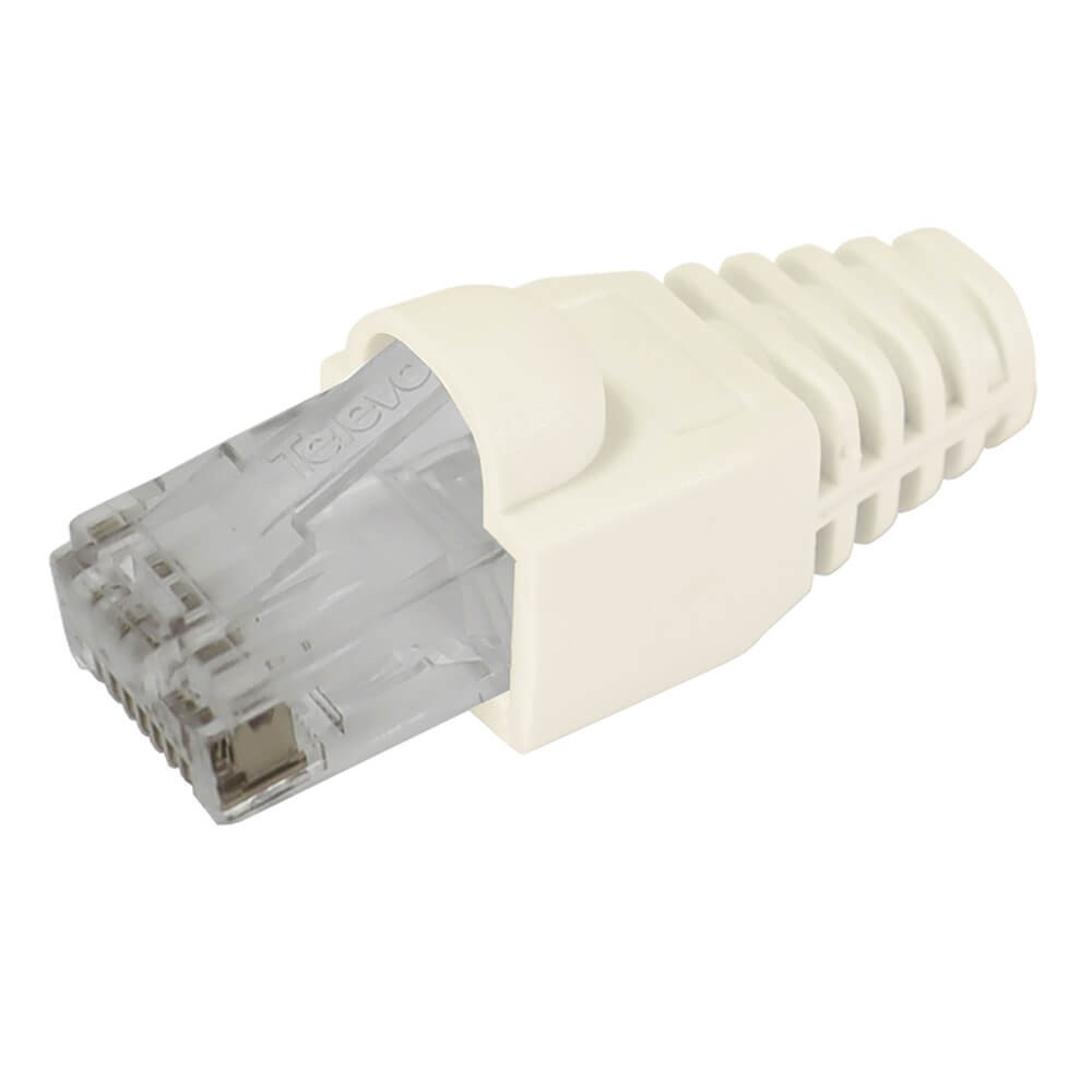 BildeTELEVES Connector Data RJ45 Male CAT6 UTP Prot. Sleeve