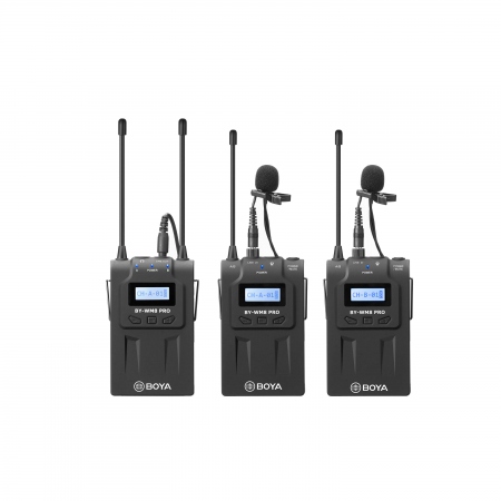BOYA Mikrofon Pro-K2 Mygg x2 Trådløs 3,5mm &amp; XLR