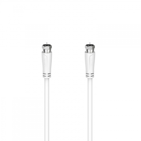 HAMA Kabel Antenn SAT 90dB F-Plug-F-Plug Vit 3m