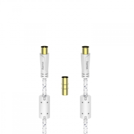 HAMA Kabel Antenn 120dB Vit 3m