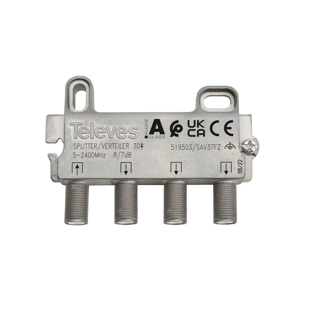 BildeTELEVES Splitter F-connector 3-way 5-2400 MHz