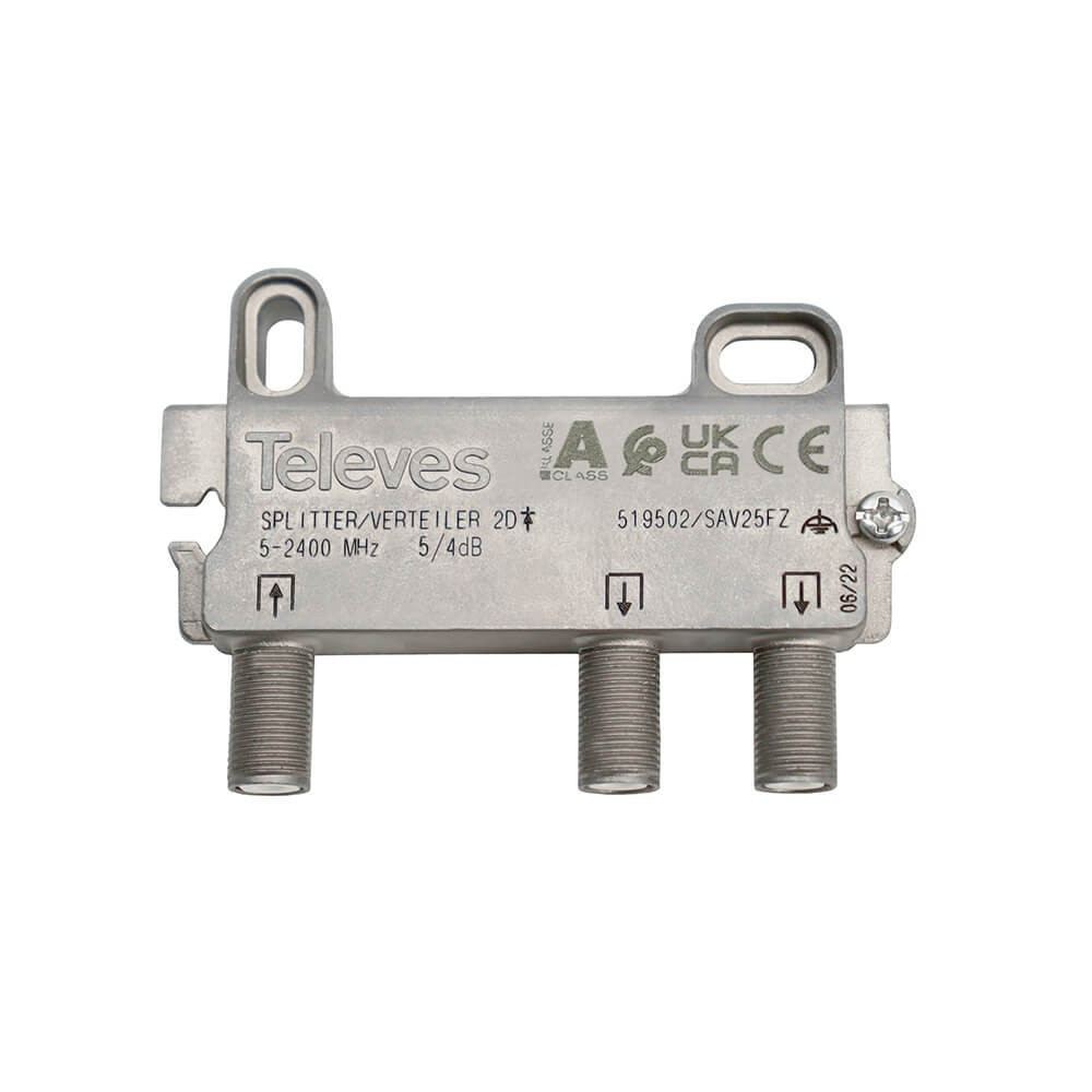 BildeTELEVES Splitter F-connector 2-way 5-2400 MHz