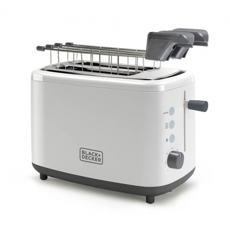 BLACK+DECKER Brødrister 2-Slice Hvit