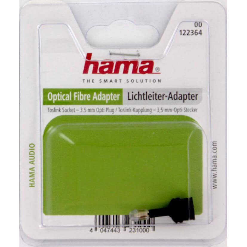 BildeHAMA Adapter OTG Toslink 3.5mm Hun-Han Gull Svart