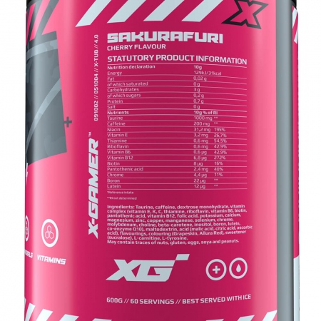 X-GAMER X-Tubz Sakurafuri 60porsjoner - 600g