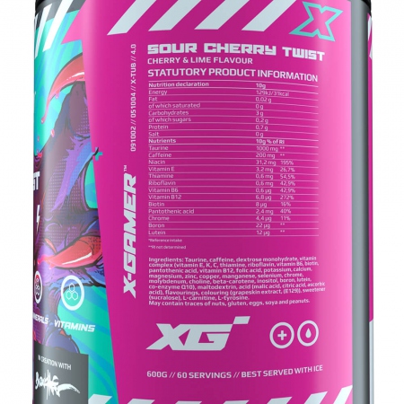 X-GAMER X-Tubz Hyper Berries 60porsjoner - 600g