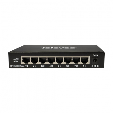 TELVES Switch Ethernet 8-ports 1000Mbps