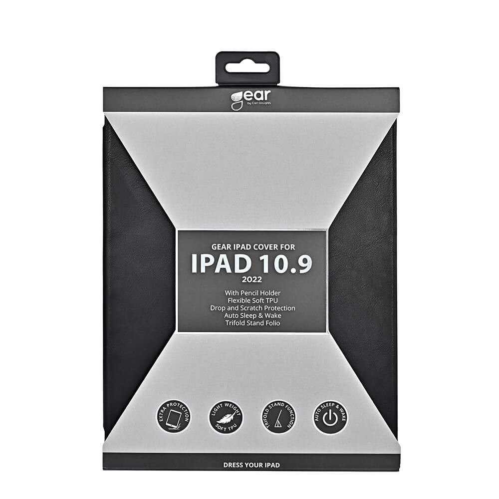 GEAR Tablet Cover Pencilpocket iPad 10,9" 10th Gen 22, 11" 11th Gen 25 Black