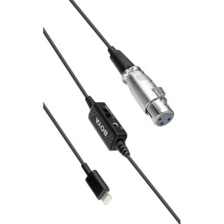 BOYA Mikrofonadapter XLR - Lightning BY-BCA7 Hun - Han