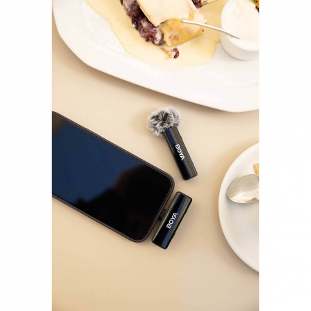 BOYA Microphone Wireless x2 System BOYALINK 3.5mm, Lightning &amp; USB-C