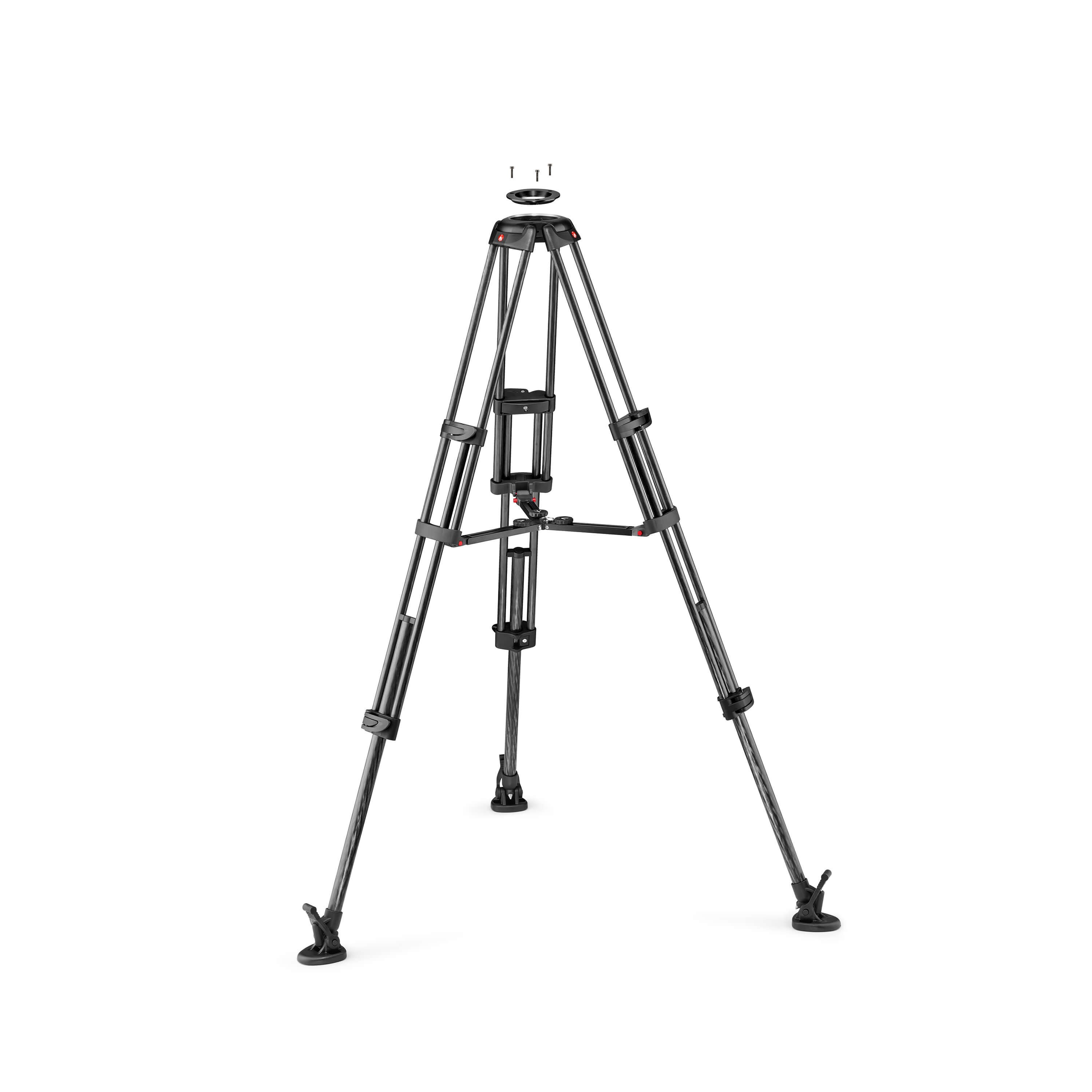 MANFROTTO Stativ Video TWIN MC Midspreader Karbonfiber