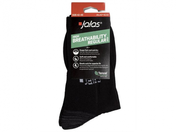 Sokk Jalas 8210 42-43 Halvfrotté Sort