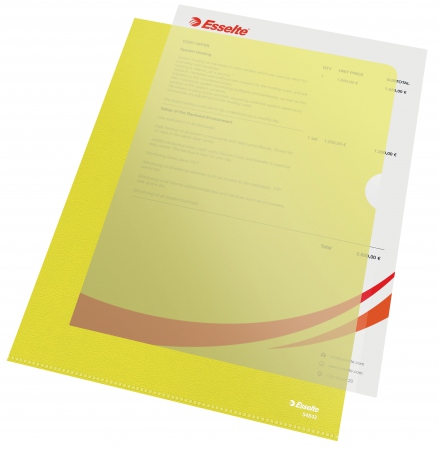Esselte Omslag standard 105my A4 gul (100)