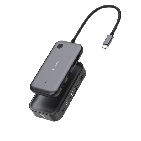 Share My Screen USB-C Wireless Display Adapter 1080P w/Hub