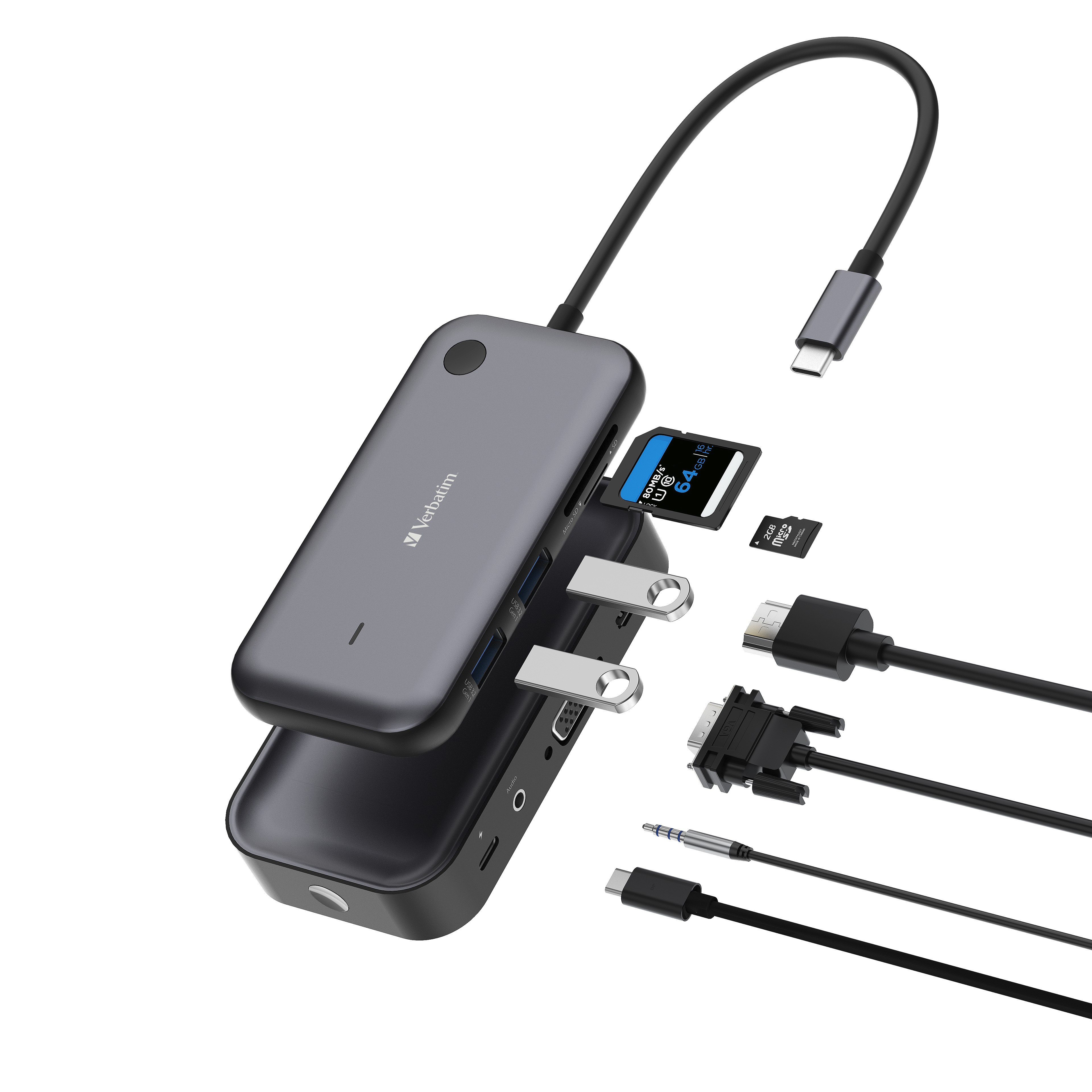 Share My Screen USB-C Wireless Display Adapter 1080P w/Hub