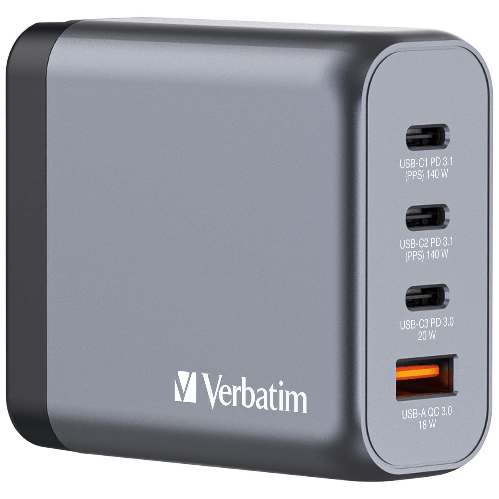 BildeGNC-140 GaN Charger 4 Port 140W USB-A/USB-C
