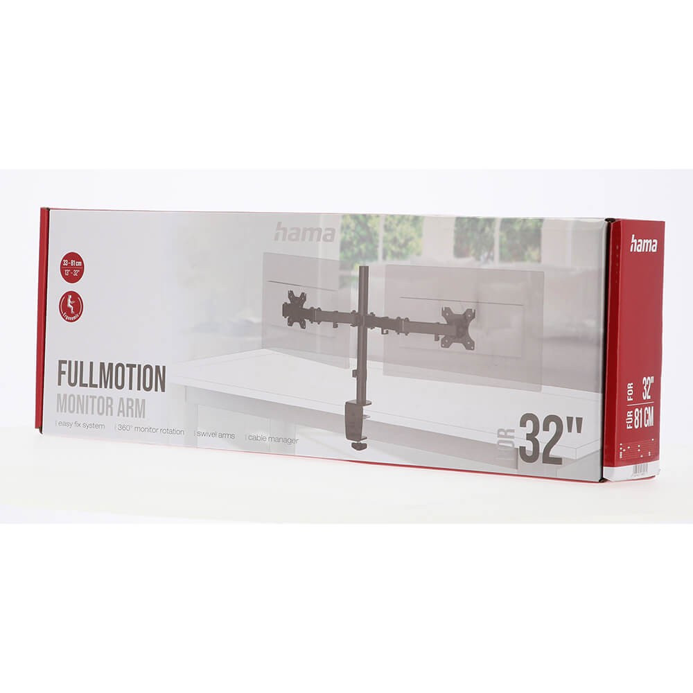 HAMA Monitor Holder Work Out Twin Black