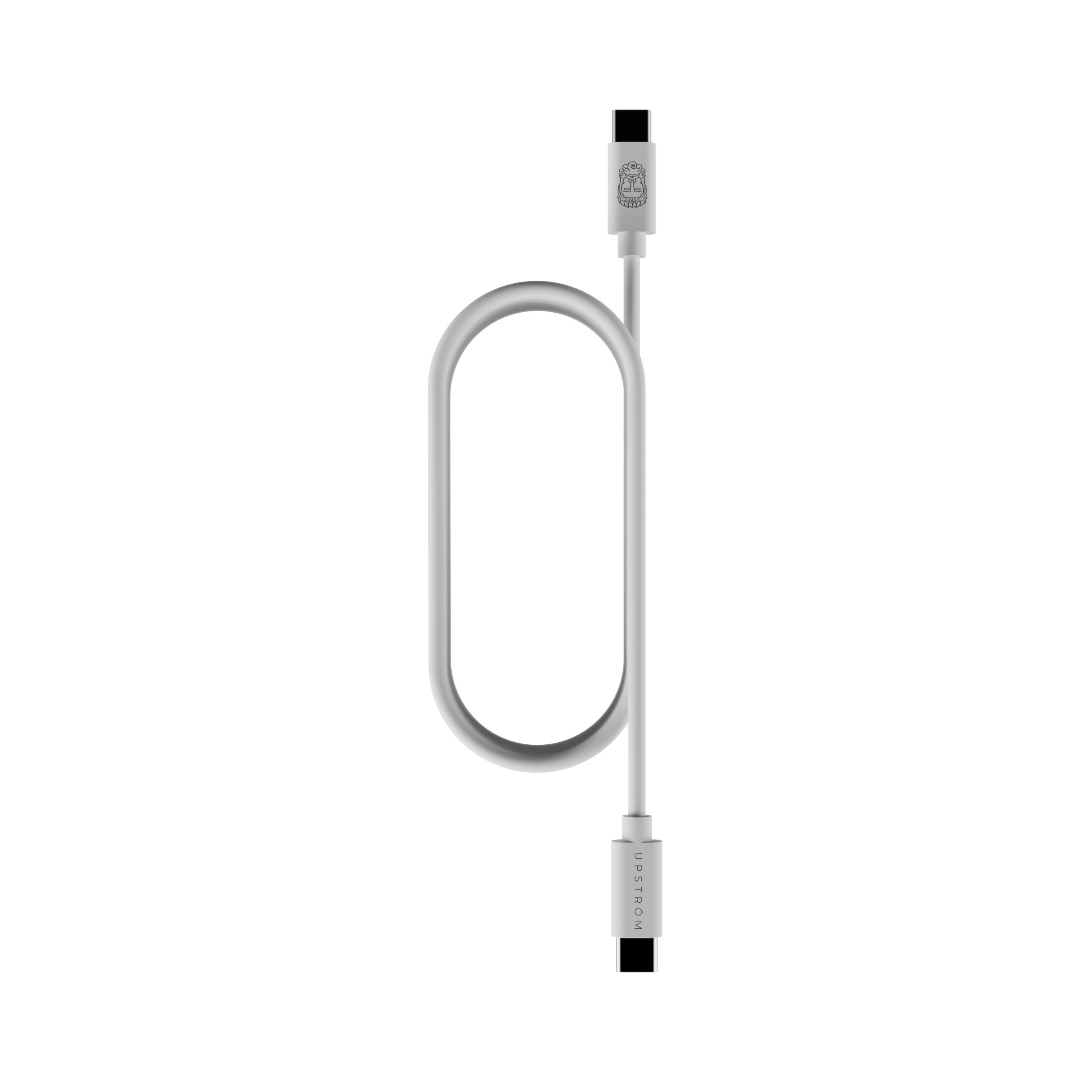 UPSTR-M CIRKUL"R 100W USB-C to USB-C cable, White (2.5m)