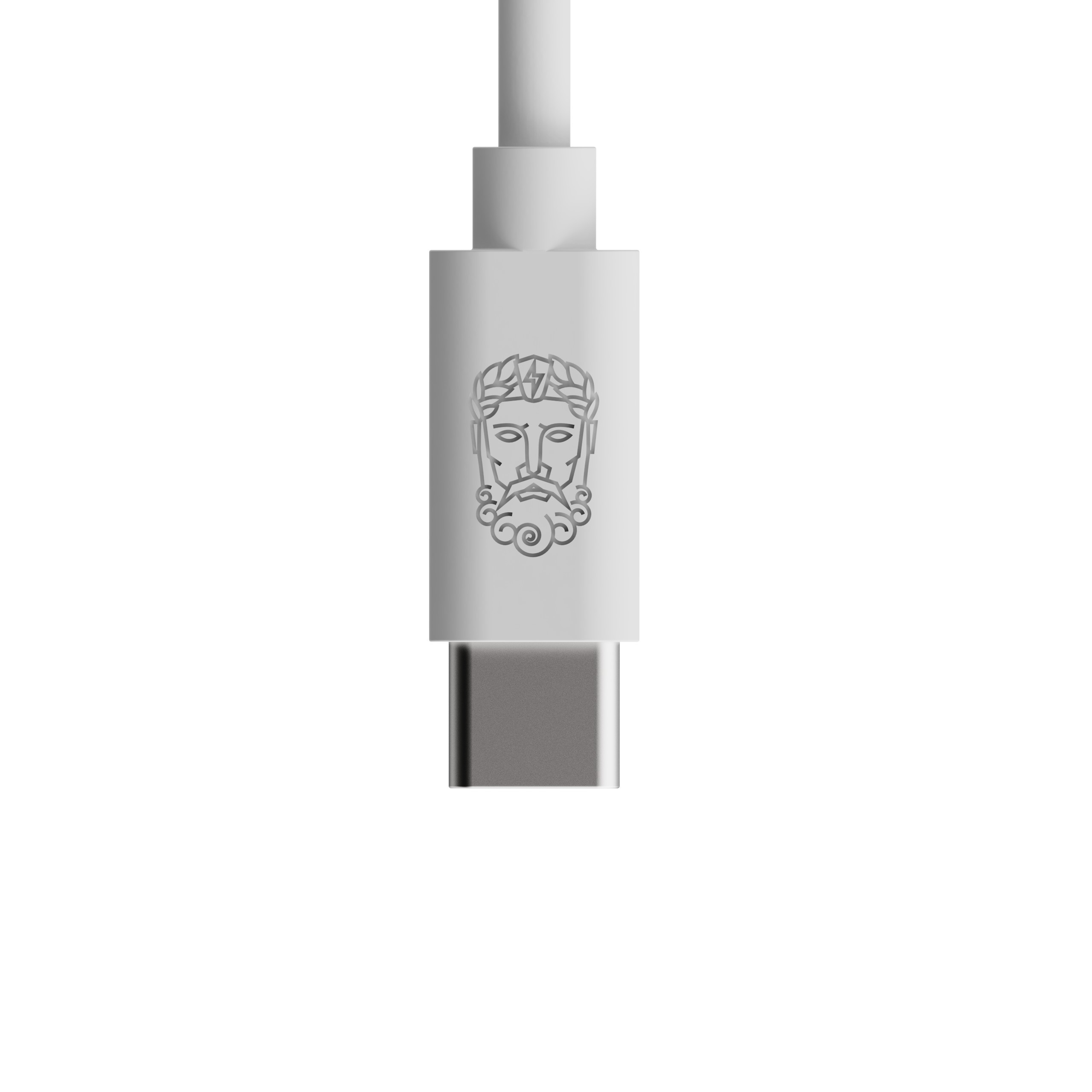 UPSTR-M CIRKUL"R 100W USB-C to USB-C cable, White (2.5m)