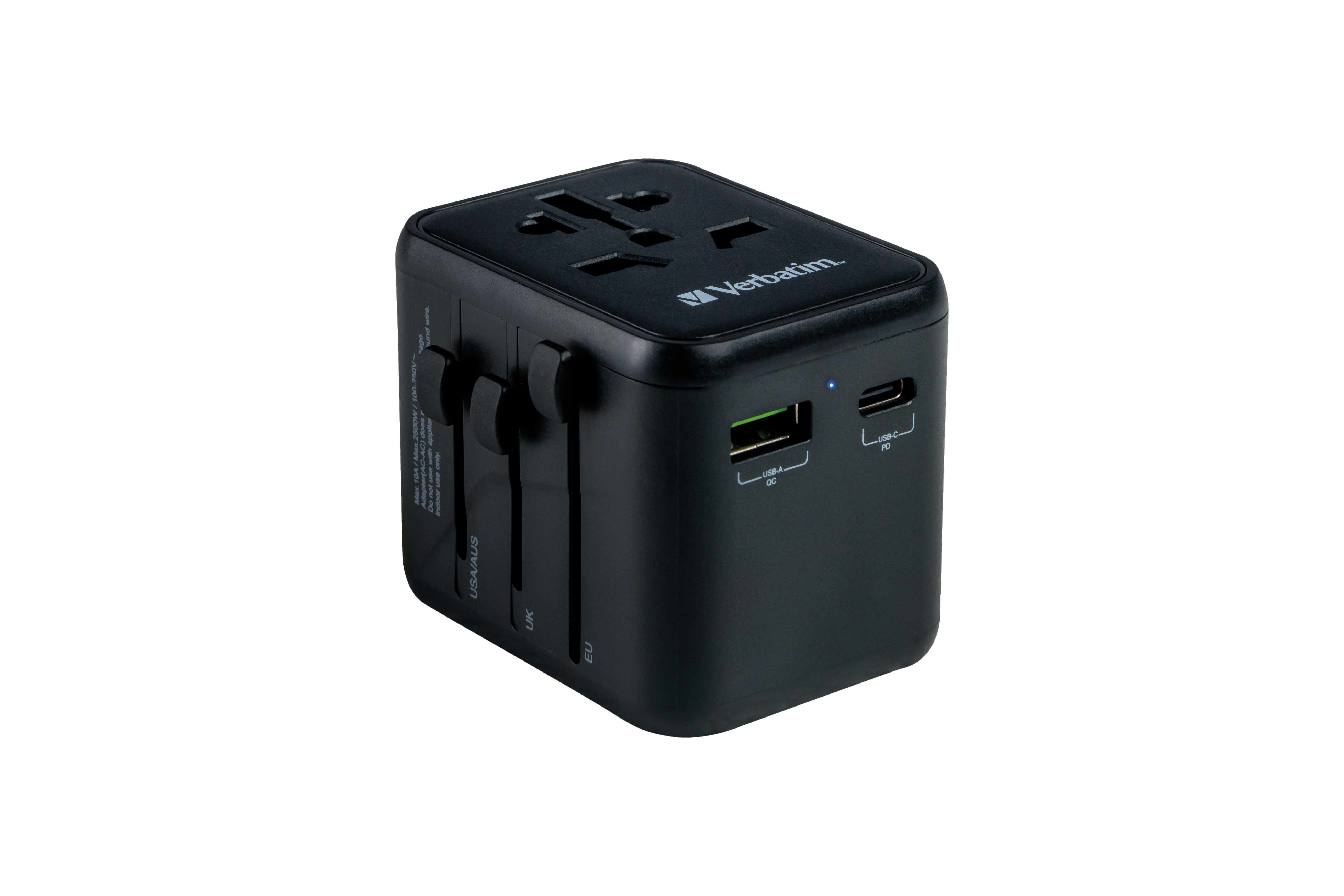 BildeUniversal Travel Adapter UTA-02 PD20W/QC / 1xUSB / 1xType-C