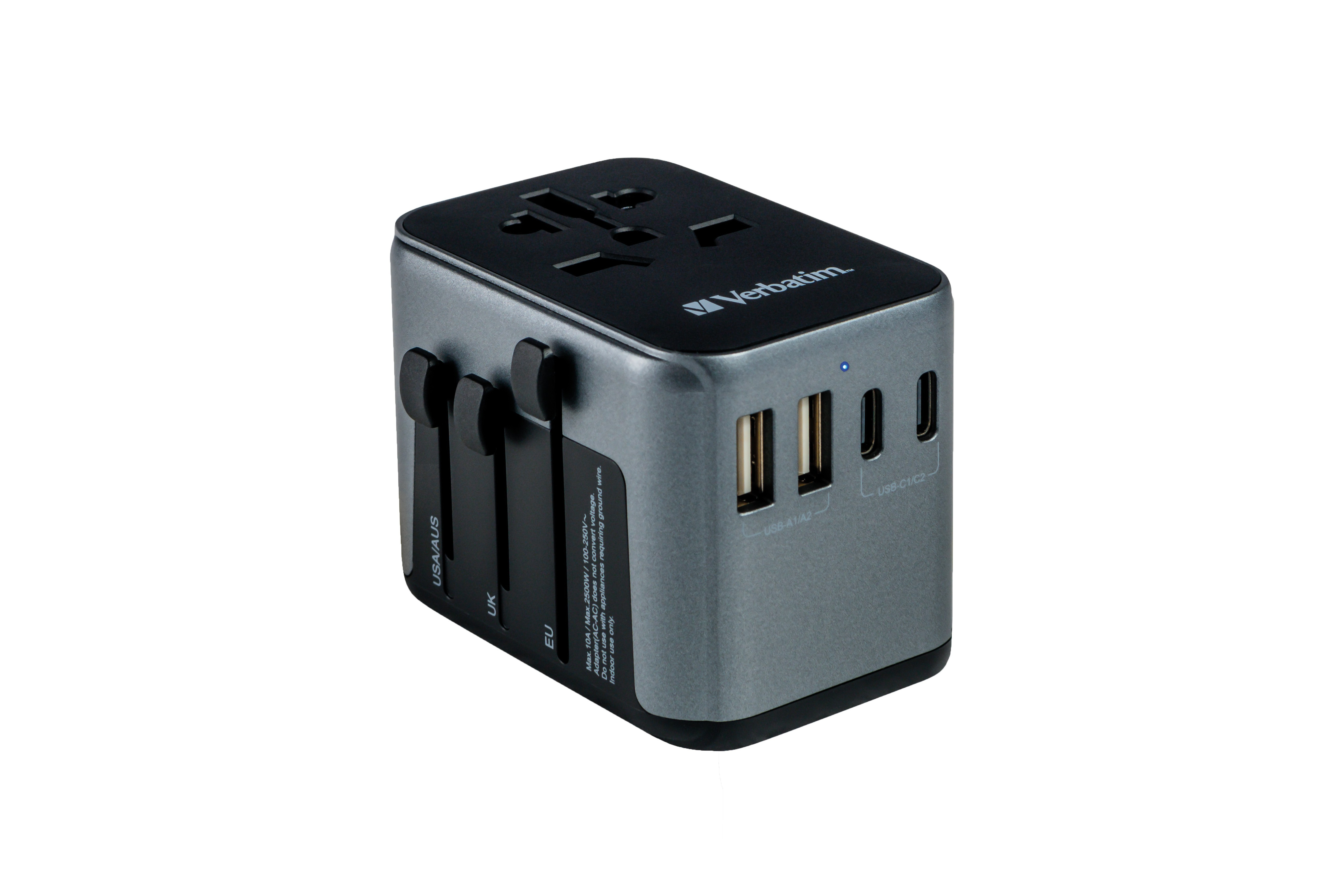 BildeUniversal Travel Adapter UTA-03 PD30W/QC / 2xUSB / 2xType-C