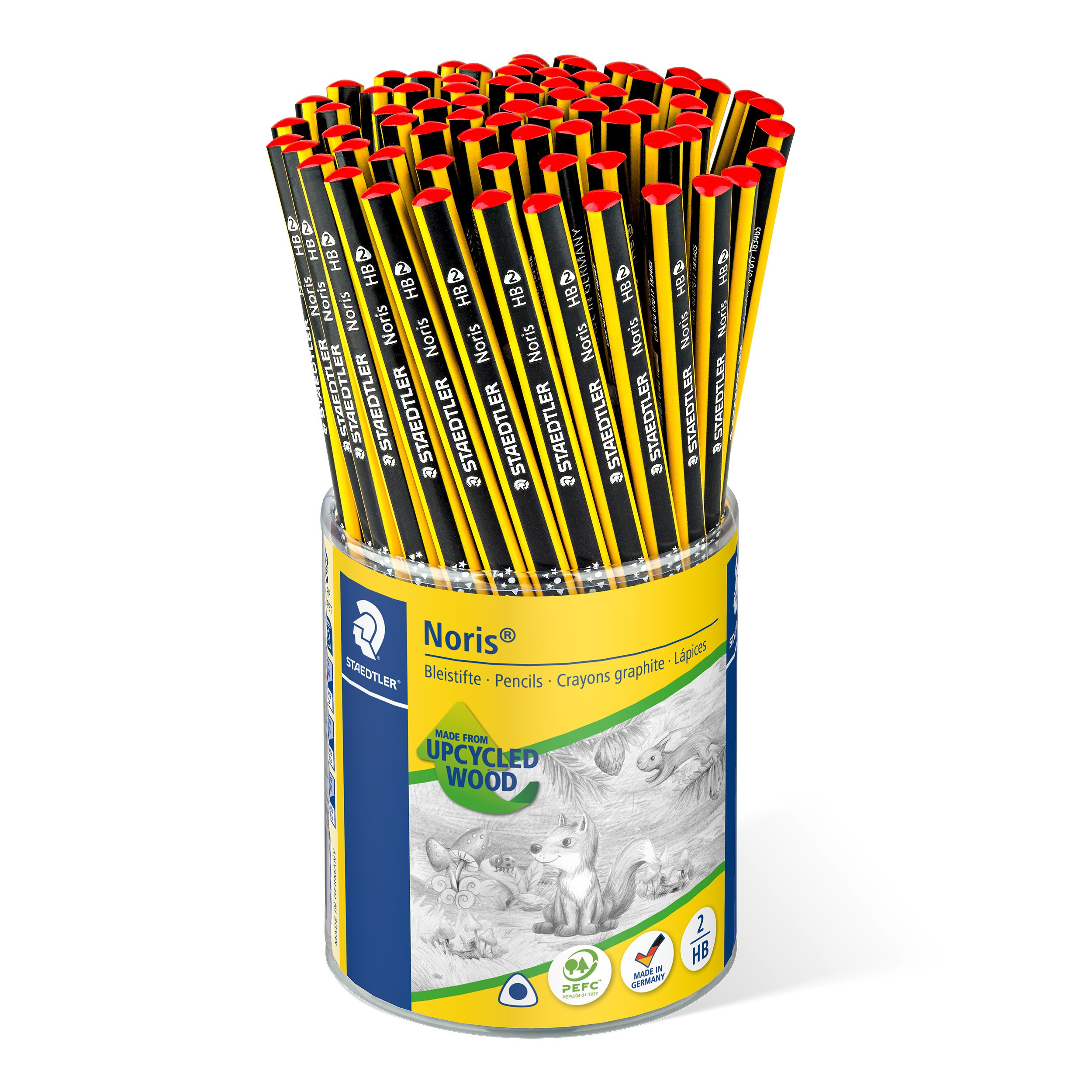 BildeSTAEDTLER Blyant Cup Noris Upcycled Wood HB (72)