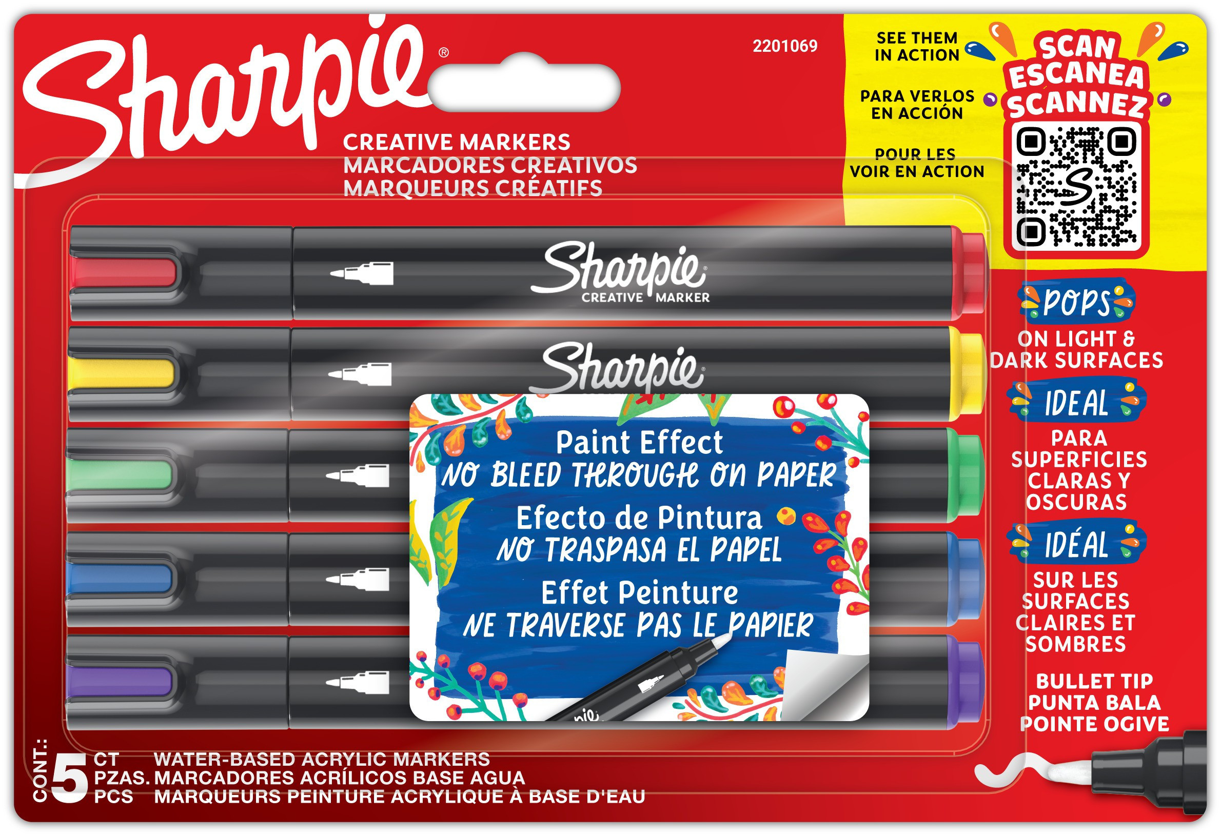 BildeMarker Sharpie Creative Acrylic blist ass (5)